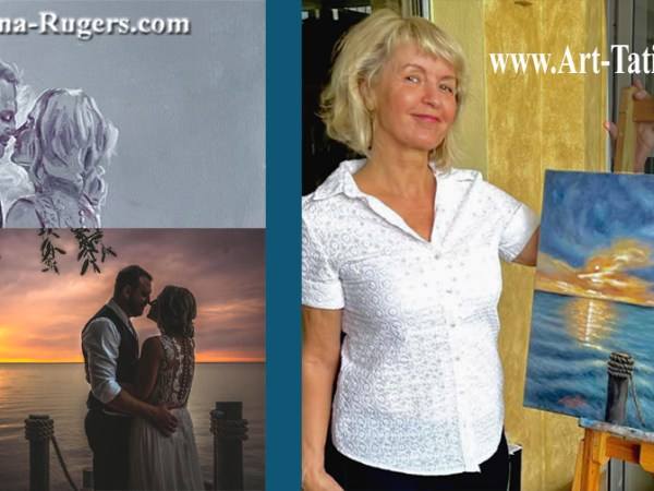 Happy Valentine’s from my studio. Portrait Artist Tatiana&nbsp;Rugers.